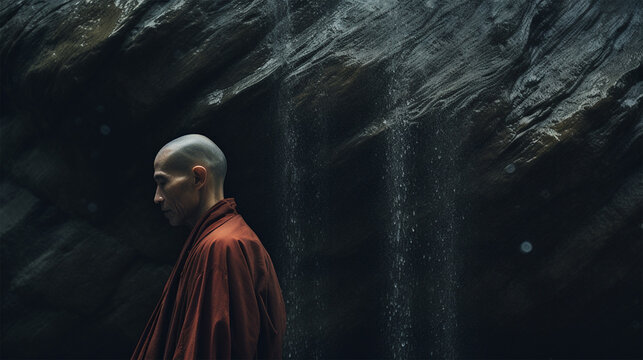 お坊さんのイメージ - image of Japanese Monk - No1-1 Generative AI