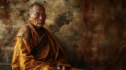 チベット僧のイメージ - image of Lama - No1-6 Generative AI - obrazy, fototapety, plakaty