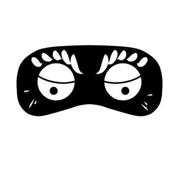 black and white mask