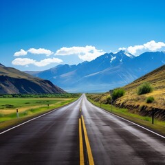 Road through mountains