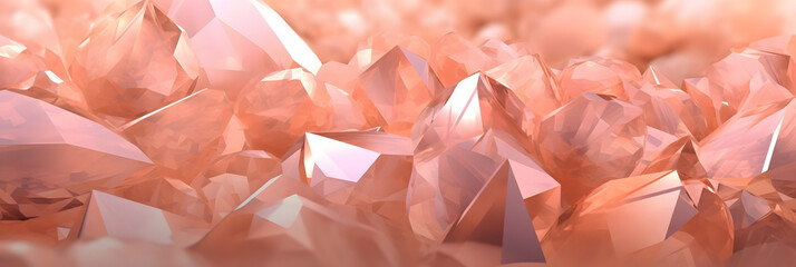Delicate sparkling background with peach fuzz crystals.