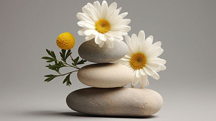 Serene Reflections: Zen Balance and Spiritual Therapy in a Vintage Spa Atmosphere.