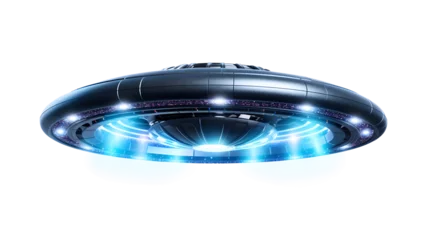 Fotobehang UFO png Unidentified flying object png alien spaceship png ufo flying png UFO transparent background © Ziyan Yang