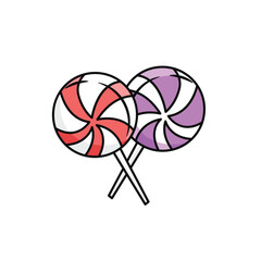 icon candy sweet  red purple