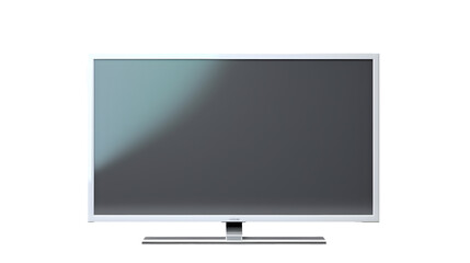 White screen LED TV television isolated