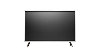 White screen LED TV television isolated