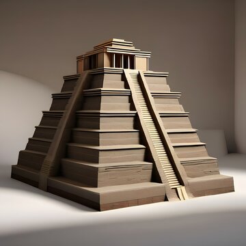 An ancient Mesopotamian ziggurat with tiered levels2