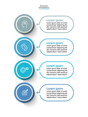 Obraz premium Business data visualization. timeline infographic icons designed for abstract background template