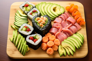 Heart-Shaped Sushi Rolls Sushi rolls creatively craft, Valentines day recipes