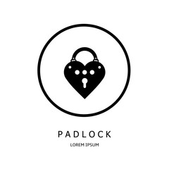 Logo vector design for business. Padlock logos.