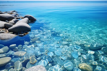 blue sea and rocks