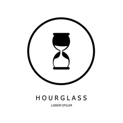 Logo vector design for business. Hourglass logos.