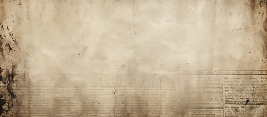 Antique Paper Texture with Newspaper Overlay