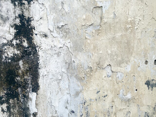 Closeup of an old and weathered concrete wall.