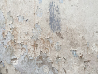 Closeup of a vintage concrete wall with a stucco finish.