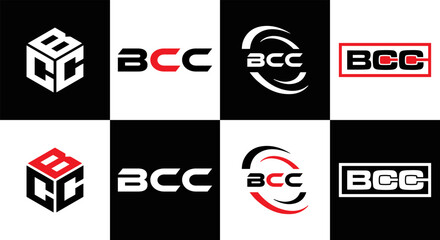 BCC logo. B C C design. White BCC letter. BCC, B C C letter logo design. Initial letter BCC letter logo set, linked circle uppercase monogram logo. B C C letter logo vector design.
