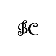 BC logo. B C design. White BC letter. BC, B C letter logo design. Initial letter BC letter logo set, linked circle uppercase monogram logo. B C letter logo vector design.