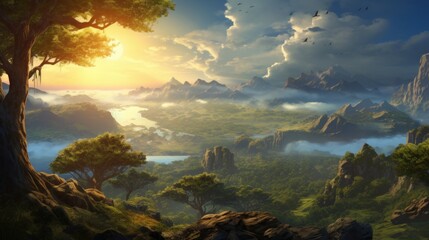 Fantasy Landscape Game Art