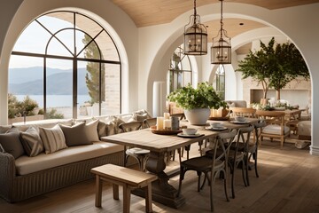 Fototapeta premium Rustic Modern Farmhouse Interior Design