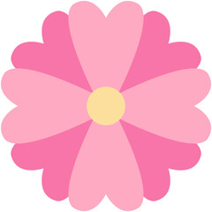 Floral vector illustration. Colorful flat vector illustration with floral theme.