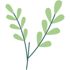 Floral vector illustration. Colorful flat vector illustration with floral theme.