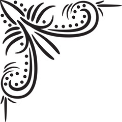 Vintage Antique Corner Element