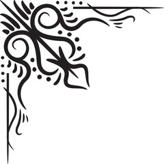 Vintage Antique Corner Element