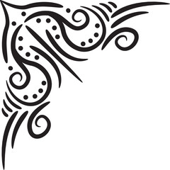 Vintage Antique Corner Element