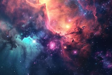 Obraz na płótnie Canvas Magnificent galaxy background for your design exploration