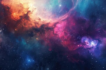 Naklejka premium Awe-inspiring space theme for your design inspiration