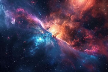 Fototapeta premium Fantastic space background for your artistic touch