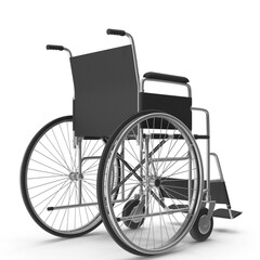 Fototapeta na wymiar Realistic Wheelchair 3D Model - High-Quality PNG for Medical Equipment Design
