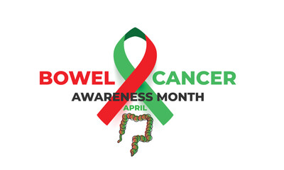 Bowel Cancer Awareness Month. background, banner, card, poster, template. Vector illustration. 