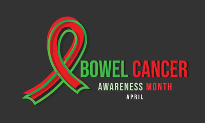 Bowel Cancer Awareness Month. background, banner, card, poster, template. Vector illustration.