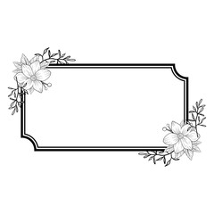 Set botanic blossom floral elements Decorative for Invitation Floral Flower Foliage Arrangement Wreath