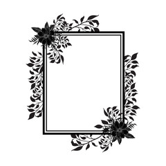 Set botanic blossom floral elements Decorative for Invitation Floral Flower Foliage Arrangement Wreath