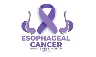 Esophageal Cancer Awareness Month. background, banner, card, poster, template. Vector illustration.