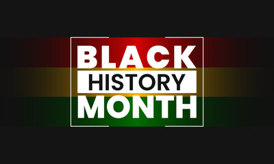 Black history month. Celebrating African-American history. Black history month design template. Vector illustration