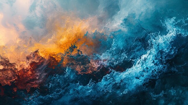 Abstract Blue Watercolor Background, Wallpaper Pictures, Background Hd