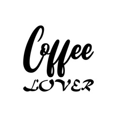 coffee lover black letter quote