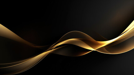 Golden and black abstract background