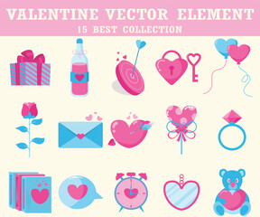 Valentine Vector Element Best Collection