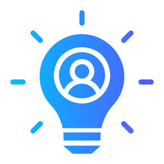 creativity gradient icon