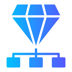 diamond gradient icon