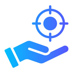 hand gradient icon