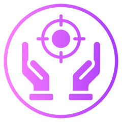 hands gradient icon