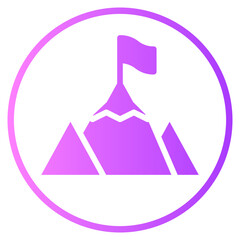 mountain gradient icon