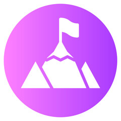 mountain gradient icon