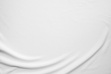 White silk fabric abstract background.  White linen texture background concept