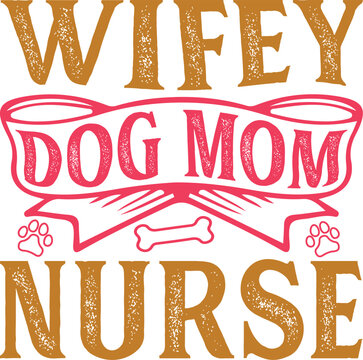Wifey Dog Mom Nurse, dogs silhouette, Dogs designs Bundle, dog dad, dog mom, puppy svg, peeking dog,Dog Peeking SVG